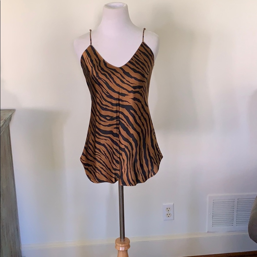 Silk Tiger Print Tank
